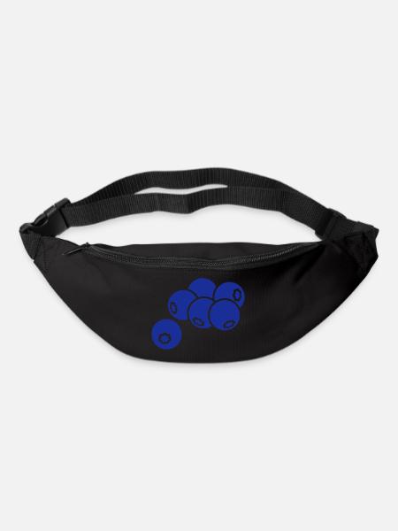 Blaubeere - Gürteltasche - Schwarz