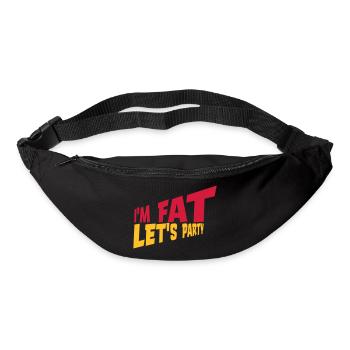 im fat lets party - Gürteltasche - Schwarz - Vorne