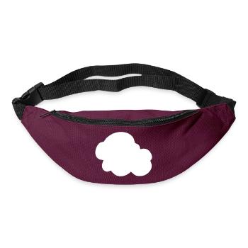 Weather Cloud Clouds Rain Sky Vector 2 - Bum bag - burgundy - Front