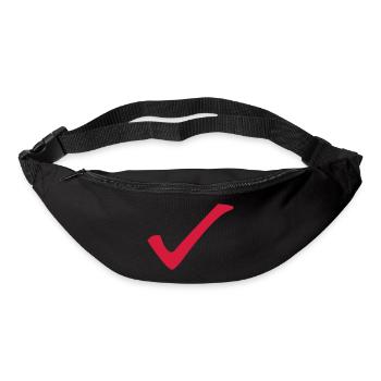 Check - Haken - Gürteltasche - Schwarz - Vorne