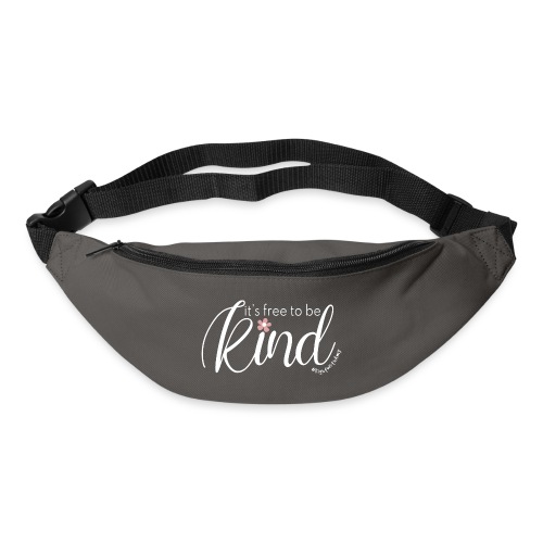 Amy's 'Free to be Kind' design (white txt) - Bum bag