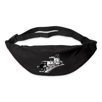 Lokomotive "Krokodil" - Gürteltasche - Schwarz - Vorne