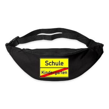 Einschulung: Schule, Kindergarten Ende - Gürteltasche - Schwarz - Vorne