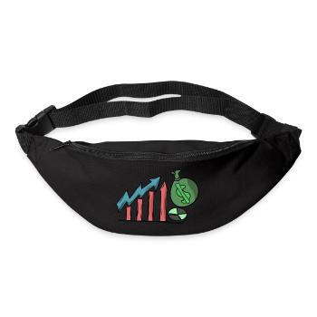investissement d'investissement part l'idée de la croissance des prix - Sac banane - noir - Devant