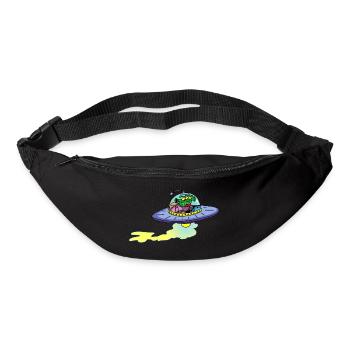 Vaisseau extraterrestre alien - Sac banane - noir - Devant