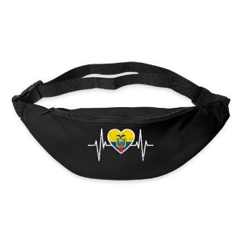 Ecuador Flagge Ekuador Quito Patriot Geschenk - Gürteltasche - Schwarz - Vorne