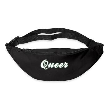 Unauffälliges Queer Design - Gürteltasche - Schwarz - Vorne