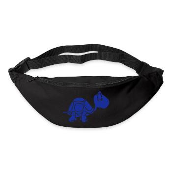 A turtle that takes its time - Bum bag - black - Front