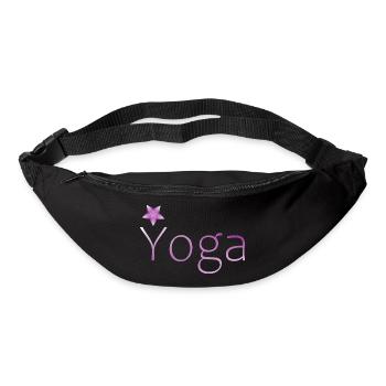 yoga Meditation Geschenk Geschenkidee - Gürteltasche - Schwarz - Vorne