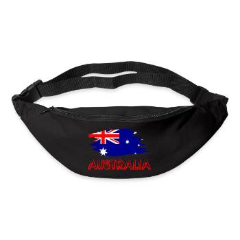Australien Australia Fahne Flagge Flag - Gürteltasche - Schwarz - Vorne