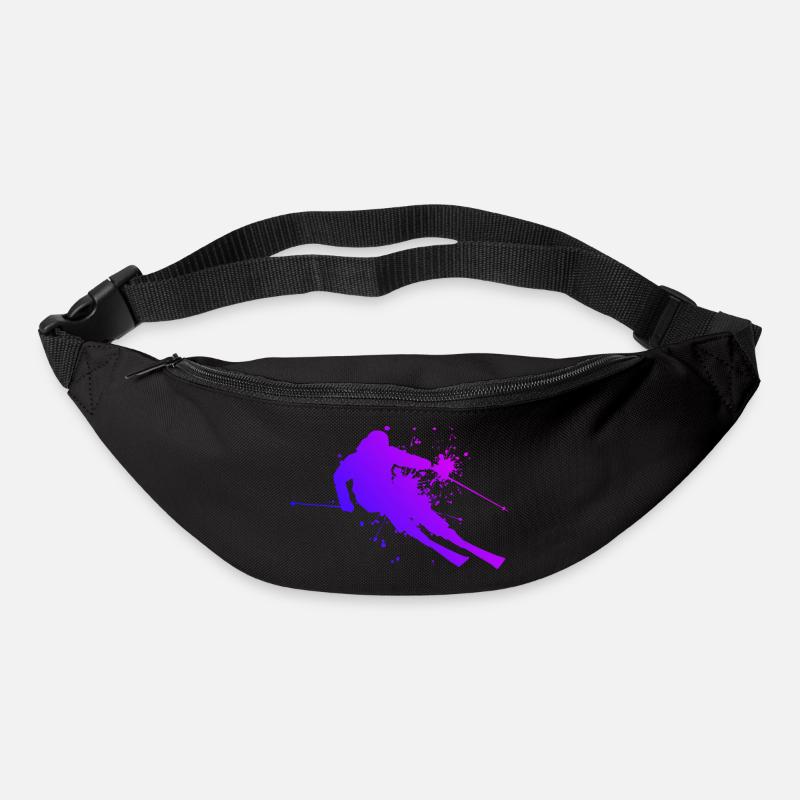 Ski Ski Ski Femmes Ski Cascade Ski - Sac banane - noir