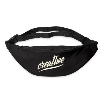 kreativ creative kunst musik comic zeichner design - Gürteltasche - Schwarz - Vorne