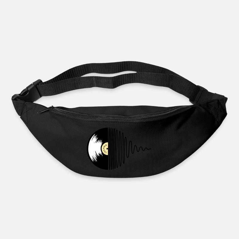 Techno Platte - Gürteltasche - Schwarz