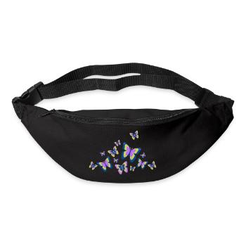 Butterfly Butterfly Insects Spring Summer colorful - Bum bag - black - Front