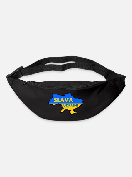 Slava ukraini - Gürteltasche - Schwarz