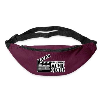 speak fluent movie quotes - Bum bag - burgundy - Front