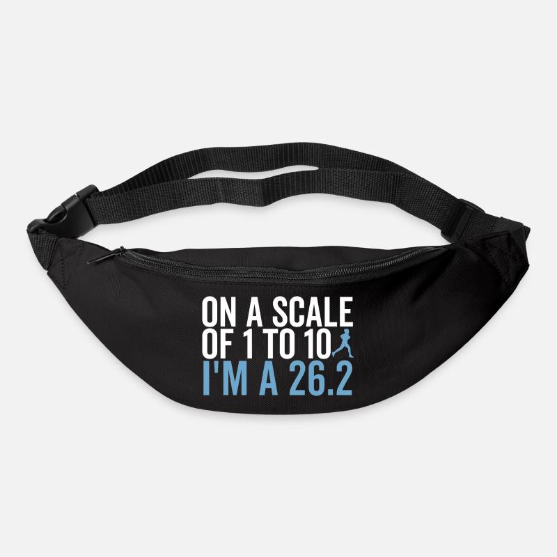 Auf einer Skala von 1 bis 10 bin ich ein 26.2 - Gürteltasche - Schwarz