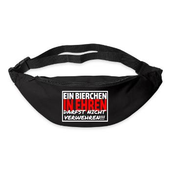 EIN BIERCHEN IN EHREN DARFST NICHT VERWEHREN - Gürteltasche - Schwarz - Vorne