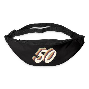 50ème anniversaire vintage - Sac banane - noir - Devant