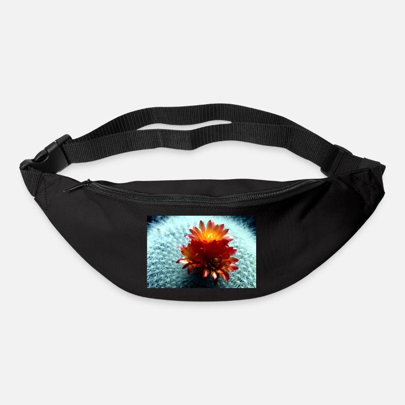 Blühender Kaktus - Gürteltasche - Schwarz