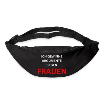 ICH GEWINNE ARGUMENTE GEGEN 17 17 cm - Gürteltasche - Schwarz - Vorne
