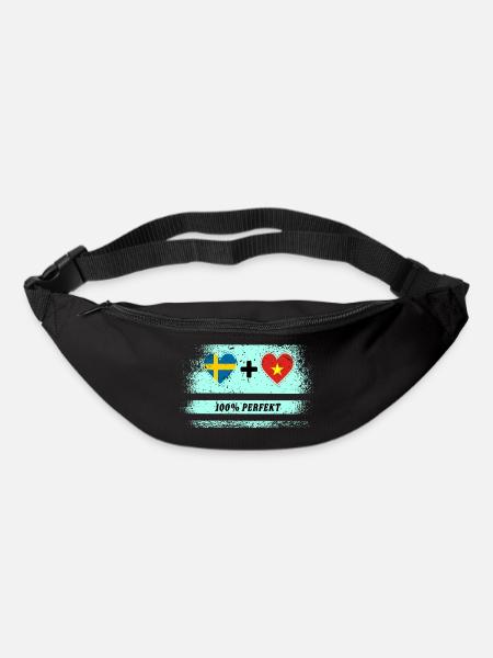 Vietnam et Suède 100% Parfait / Cadeau - Sac banane - noir
