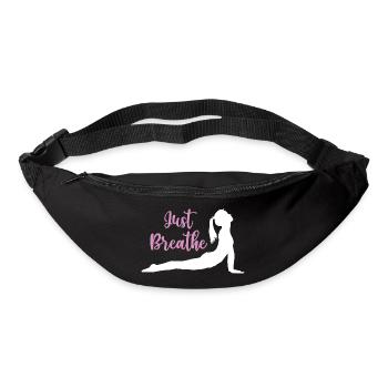 Idée cadeau de yoga - Namaste - Sac banane - noir - Devant