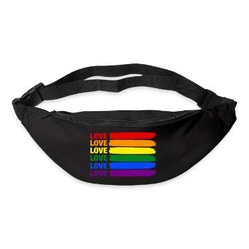 Pride LGBT Gay Rainbow LGBTQ Love CSD Gift - Bum bag - black - Front