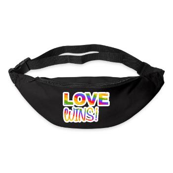 LOVE WINS PRIDE LGBTQ+ - Gürteltasche - Schwarz - Vorne