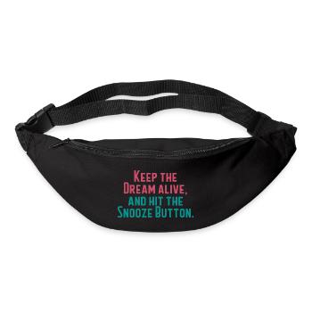 Gardez le rêve vivant - Sac banane - noir - Devant