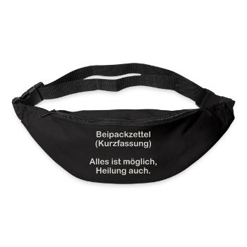 Summary of the package leaflet - Bum bag - black - Front