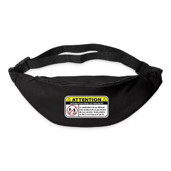 information pour les passagers - Sac banane - noir - Devant