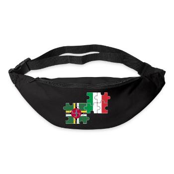 Dominica Italy Flag Dominicans - Bum bag - black - Front