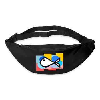 APRIL FOOL. FISH. SARDINE. ANNIVERSARY - Bum bag - black - Front