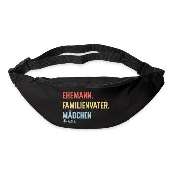 Ehemann Familienvater Mädchen Für Alles (3C) - Gürteltasche - Schwarz - Vorne