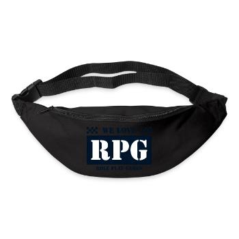 We love epic role play games - Bum bag - black - Front