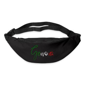 Amo Genoa, design minimaliste élégant - Sac banane - noir - Devant