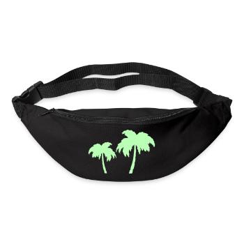 Tropical Palm Trees Silhouettes Duo - Bum bag - black - Front