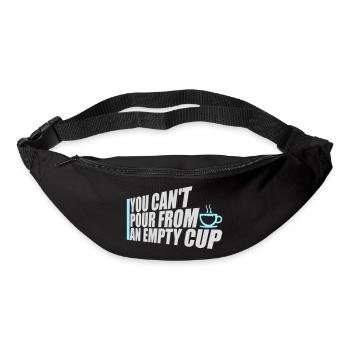 On ne peut pas verser dans un gobelet vide Soins personnels - Sac banane - noir - Devant