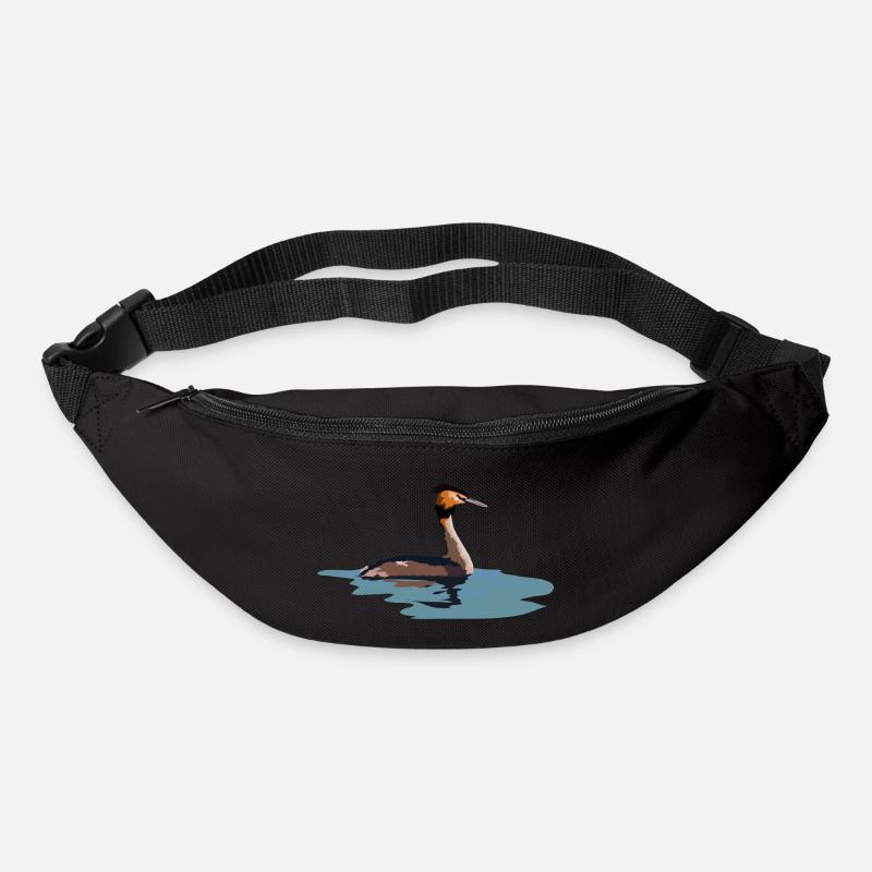 Haubentaucher - Gürteltasche - Schwarz