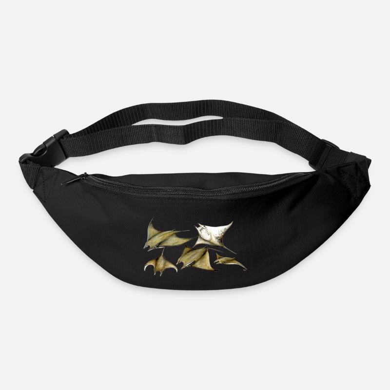 Tarapacana Mobula Stingray - Devil Fish - Raie - Sac banane - noir