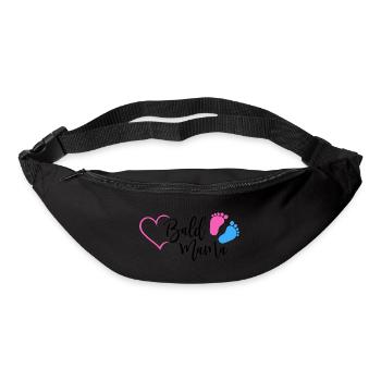 Bald Mama Baby Schwangerschaft Geburt Herz Mutter - Gürteltasche - Schwarz - Vorne