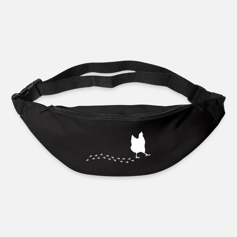 Witziges Huhn - Gürteltasche - Schwarz
