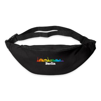 Skyline Berlin, LGBT - Gürteltasche - Schwarz - Vorne