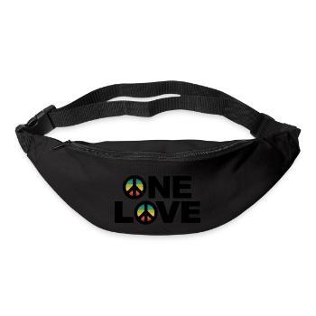 Eine Liebe Frieden - Gürteltasche - Schwarz - Vorne