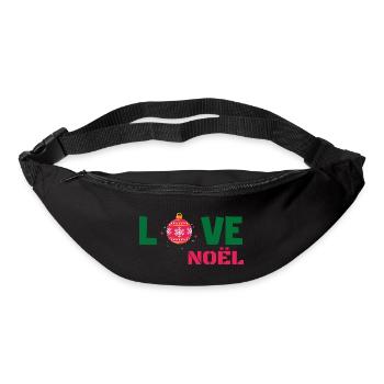 Love Noël - Sac banane - noir - Devant