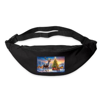 Joyeux Noël - Sac banane - noir - Devant