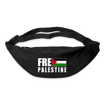Free palestine - Bum bag - black - Front
