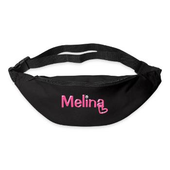 Melina Name Balloon Police - Sac banane - noir - Devant