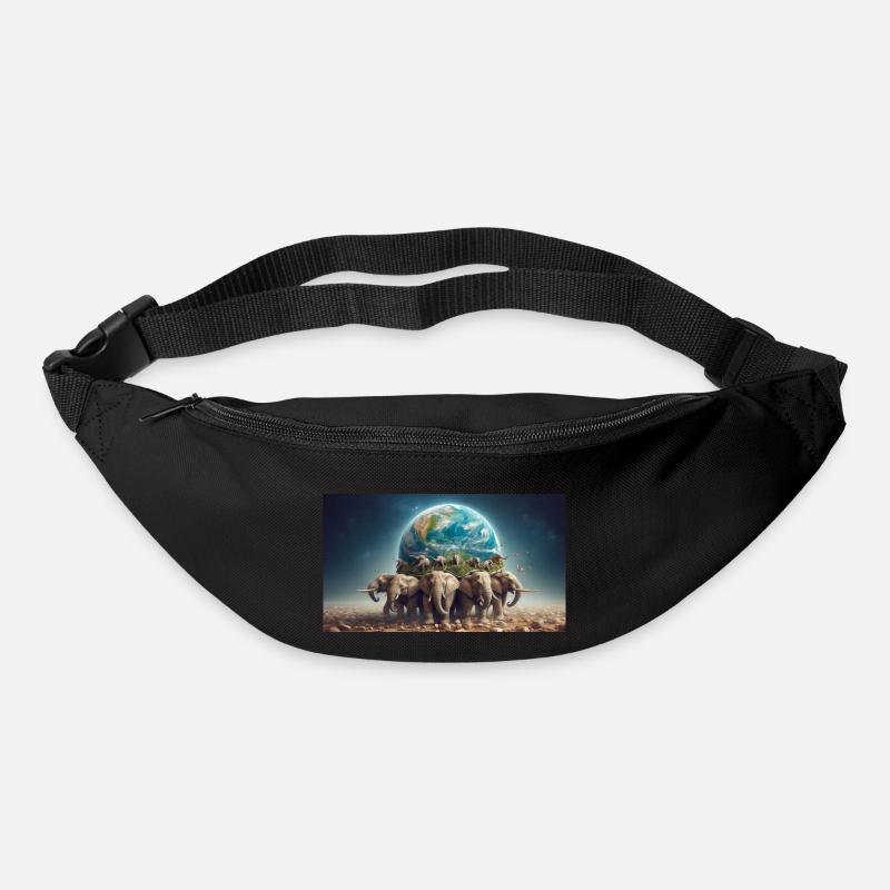 Carry the world - Gürteltasche - Schwarz